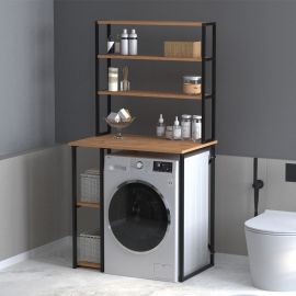 Έπιπλο πλυντηρίου Berkus Megapap χρώμα pine oak 90x60x178εκ. |  Σετ Μπάνιου στο espiti