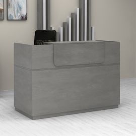 Γραφείο reception Lemmon Megapap χρώμα γκρι σκυροδέματος 120x70x110εκ. |  Reception γραφείου στο espiti