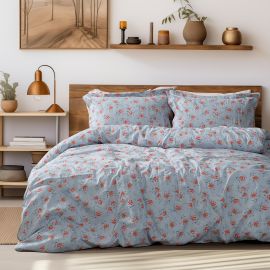 Beauty Home Σετ πάπλωμα υπέρδιπλο Art 12219 Ivy 100% Βαμβακοσατέν 300tc 220x240 Γκρι       |  Παπλώματα Υπέρδιπλα στο espiti