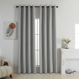 Beauty Home Κουρτίνα Full Blackout σκίασης με 8 κρίκους Elite Art 8392 Light Grey-Νο3 140x270 Ασημί       |  Ετοιμες κουρτίνες με σχέδιο στο espiti
