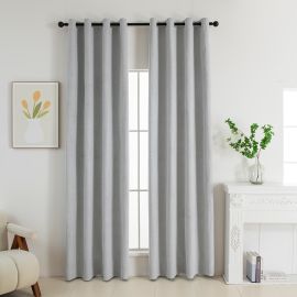 Beauty Home Κουρτίνα Full Blackout σκίασης με 8 κρίκους Elite Art 8392 Silver-Νο4 140x270 Γκρι       |  Ετοιμες κουρτίνες με σχέδιο στο espiti