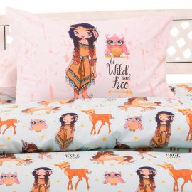 ΣΕΤ ΜΑΞΙΛΑΡΟΘΗΚΕΣ INDIAN GIRL LIGHT BLUE KIDS LINE ΣΕΤ ΜΑΞΙΛΑΡΟΘΗΚΕΣ 50Χ70 MELINEN |  Παιδικά διακοσμητικά μαξιλάρια στο espiti