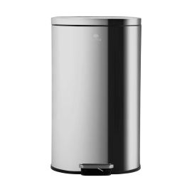 ESTIA ΚΑΔΟΣ ΑΠΟΡΡΙΜΑΤΩΝ OVOID SOFT CLOSE 30lt ΙΝΟΞ - 02-21467 Estia |  Κάδοι Απορριμμάτων στο espiti
