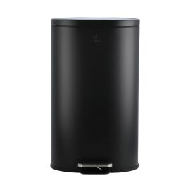 ESTIA ΚΑΔΟΣ ΑΠΟΡΡΙΜΑΤΩΝ OVOID SOFT CLOSE 30lt ΜΑΥΡΟΣ - 02-21474 Estia |  Κάδοι Απορριμμάτων στο espiti