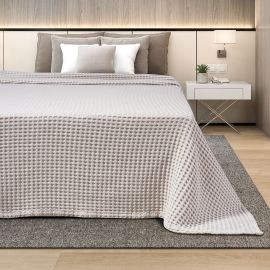 ΚΟΥΒΕΡΤΑ ΠΙΚΕ KING SIZE ADAM HOME 240X260  CAPPUCCINO |  Κουβέρτες Βαμβακερές Υπέρδιπλες στο espiti