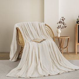 ΚΟΥΒΕΡΤΑ FLEECE ΜΟΝΗ 180X240 ADAM HOME (550) WHITE(29) |  Κουβέρτες fleece Μονές στο espiti
