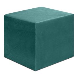 Σκαμπώ April Megapap βελούδινο χρώμα κυπαρρισί 40x40x40εκ. |  Σκαμπώ στο espiti
