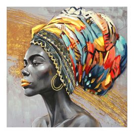Πίνακας σε καμβά Africana I Inart 100x3x100εκ |  Πίνακες στο espiti