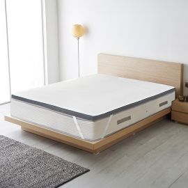 Beauty Home Ανώστρωμα Gel Memory Foam Relief Plus Art 4700 200x200 Λευκό       |  Ανωστρώματα  στο espiti