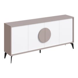 Μπουφές Gora pakoworld σε λευκή με μόκα απόχρωση  180x35.6x82εκ |  Μπουφέδες στο espiti