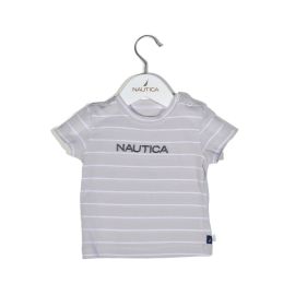 Nautica Des.15 T-Shirt  Jersey Organic Γκρι Ριγέ 86cm 12-18 μηνών |  Βρεφικά Σετ κούνιας στο espiti