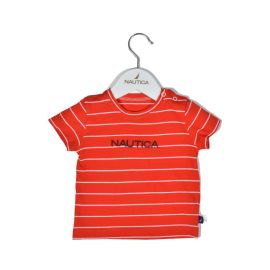 Nautica Des.16 T-Shirt  Jersey Organic Κόκκινο Ριγέ 92cm 2 ετών |  Βρεφικά Σετ κούνιας στο espiti
