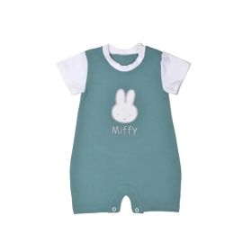 Miffy Des.18 Φορμάκι Καλοκαιρινό Μέντα Σκούρο Με Κέντημα 9-12 Mηνών/74 cm |  Βρεφικά Ρουχα στο espiti