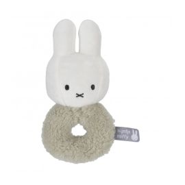 Miffy Fluffy Λούτρινη Κουδουνίστρα Μέντα |  Βρεφικά Παιχνιδάκια στο espiti