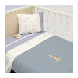 Κουβέρτα Πικέ Κούνιας 100x140 Design 501 Sophie La Girafe |  Βρεφικές Πάντες στο espiti