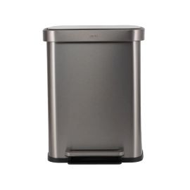 ESTIA ΚΑΔΟΣ ΑΠΟΡΡΙΜΑΤΩΝ FLATOP SOFT CLOSE 50lt ΜΑΤ ΙΝΟΞ - 01-31954 Estia |  Κάδοι Απορριμμάτων στο espiti