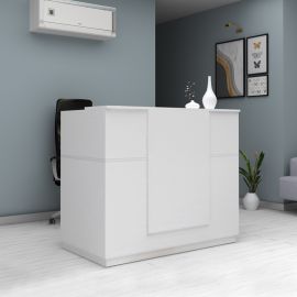 Γραφείο reception Gemini Megapap χρώμα λευκό 150x70x110εκ. |  Reception γραφείου στο espiti