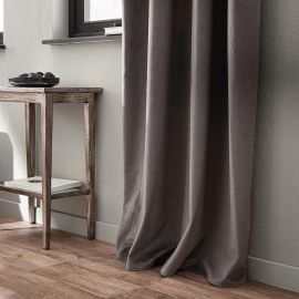Κουρτίνα με σιρίτι 140x280cm GOFIS HOME  Winter Shadow Grey AW23 711/48 |  Ετοιμες μονοχρωμες κουρτίνες στο espiti
