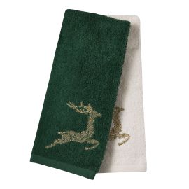 DAS HOME CHRISTMAS ΠΟΤΗΡΟΠΑΝΑ ΣΕΤ 2ΤΜΧ 40X60 0701 GREEN, IVORY |  Χριστουγεννιάτικες Πετσέτες στο espiti