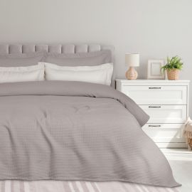 DAS HOME ΚΟΥΒΕΡΤΑ ΠΙΚΕ 160X240 0495 TAUPE |  Κουβέρτες Βαμβακερές Υπέρδιπλες στο espiti