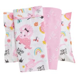DAS BABY ΣΕΤ ΣΕΝΤΟΝΙΑ FUN 4936 PINK, WHITE |  Βρεφικά Σεντόνια στο espiti