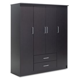 Ντουλάπα ρούχων τετράφυλλη OLYMPUS pakoworld χρώμα wenge 159x57x183εκ |  Ντουλάπες ρούχων στο espiti