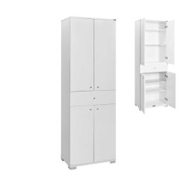 Ντουλάπα ρούχων Diamond Megapap δίφυλλη σε χρώμα λευκό 60x38x187εκ. |  Σετ Μπάνιου στο espiti