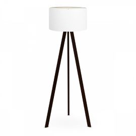 Φωτιστικό δαπέδου Rosling Megapap Mdf/ύφασμα Pvc χρώμα μαύρο - λευκό 38x38x140εκ. |  Δαπέδου στο espiti