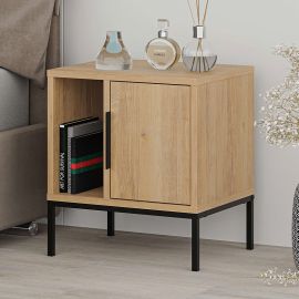 Κομοδίνο Glynn Megapap χρώμα saphhire oak 45x35x50εκ. |  Κομοδίνα στο espiti