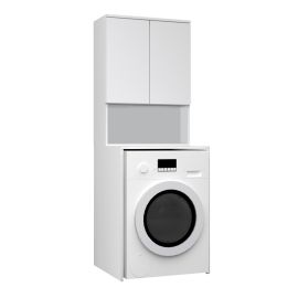 Έπιπλο πλυντηρίου Cozen Megapap χρώμα λευκό 65x60x178εκ. |  Σετ Μπάνιου στο espiti