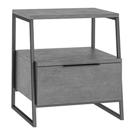 Κομοδίνο Johana pakoworld μαύρο-γκρι antique 45x40x50εκ |  Κομοδίνα στο espiti