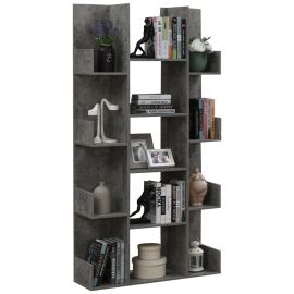 Βιβλιοθήκη Charles pakoworld μελαμίνης γκρι oak 90x31x182.5εκ |  Βιβλιοθήκες στο espiti