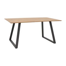 Τραπέζι Winor pakoworld φυσικό mdf-πόδι μαύρο μεταλλικό 140x80x75εκ |  Τραπέζια στο espiti