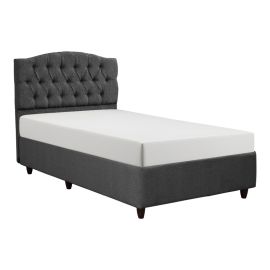 Κρεβάτι Lanse I pakoworld μπουκλέ σε ανθρακί απόχρωση 120x200εκ |  Κρεβάτια στο espiti