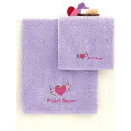 Σετ Παιδικές Πετσέτες Kids Bath GIRLPO Palamaiki |  Πετσέτες παιδικές στο espiti