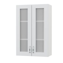 Modest Πάνω Ντουλάπι-Βιτρίνα Λευκό 60x30x92εκ AlphaB2B |  Ντουλάπια στο espiti