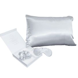 ΣΕΤ ΔΩΡΟΥ 3 ΤΕΜ. PURE SILK SILVER ONE SIZE MELINEN |  Μαξιλαροθήκες Απλές στο espiti