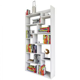 ΒΙΒΛΙΟΘΗΚΗ GRETEL ΛΕΥΚΗ 90x22x182 εκ. HM8865.01 |  Βιβλιοθήκες γραφείου στο espiti