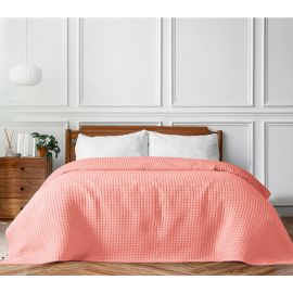 Beauty Home Πικέ υπέρδιπλη waffle Art 1990 Coral 230x240 Κοραλί       |  Κουβέρτες Βαμβακερές Υπέρδιπλες στο espiti