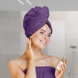 Beauty Home Πετσέτα μαλλιών Turban Art 3408 Μωβ       |  Πετσέτες Προσώπου στο espiti