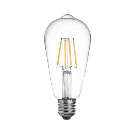 Λαμπτήρας LED ST64 Bulb pakoworld 4W 3000K E27 clear |  Φωτιστικά  στο espiti
