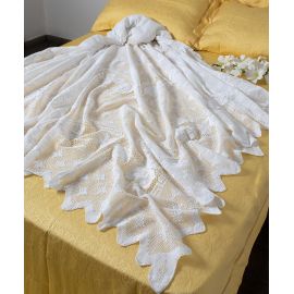 Χειροποίητη πλεκτή κουβέρτα 187 (225cm x 250cm) 6978000003260 SilkFashion |  Κουβέρτα Πλεκτή Υπερδιπλη στο espiti