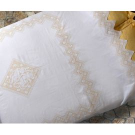 Χειροποίητη λινή κουβέρτα 274 (260cm x 280cm) 6978000003265 SilkFashion |  Κουβέρτα Πλεκτή Υπερδιπλη στο espiti