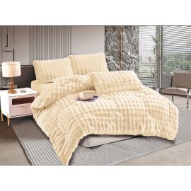 Κουβερτοπάπλωμα burble (220cm x 240cm +2 x 50cm x 70cm) cream 5206978075902 SilkFashion |  Κουβερτοπαπλώματα  στο espiti