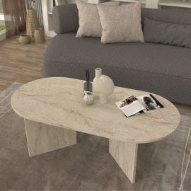 Τραπεζάκι σαλονιού Cortado Megapap χρώμα travertine 120x60x39,6εκ. |  Τραπεζάκια σαλονιού στο espiti
