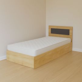 Κρεβάτι Viva Χρυσό Δρυς-Γραφίτης 90x200cm AlphaB2B |  Παιδικά έπιπλα στο espiti