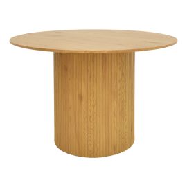 Τραπέζι Karulo pakoworld mdf σε sonoma απόχρωση Φ120x76εκ |  Τραπέζια στο espiti
