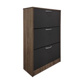Παπουτσοθήκη Savaz pakoworld σε oak-ανθρακί απόχρωση 60x24x114εκ |  Παπουτσοθήκες στο espiti