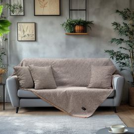 Beauty Home Ριχτάρια σετ 3τμχ Art 8645 (170x170+170x240+170x290) Μπεζ       |  Ριχτάρια στο espiti