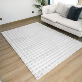 Beauty Home Σετ Κρεβ/ρας 3τμχ Bubble Art 9661 Λευκό       |  Χαλιά Κρεβατοκάμαρας στο espiti